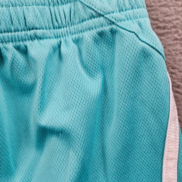 Adidas Gym Shorts Girls Small 7/8 Teal Blue - Picture 5 of 8